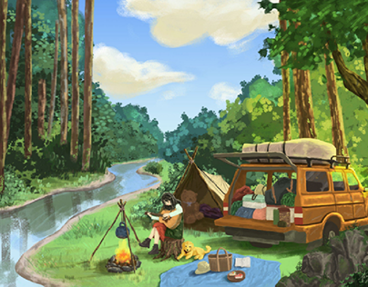 Project thumbnail - Camping in the forest