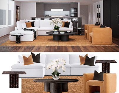 living room 3d and furniture design proposal