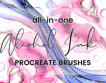 All-in-One Alcohol Ink Procreate Brushes