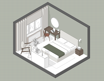 Project thumbnail - 'Blooming bedroom'
