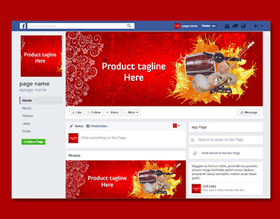 FREE 5 Facebook Business Page Cover/ Ba