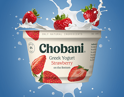 Chobani Yoghurt Poster Design