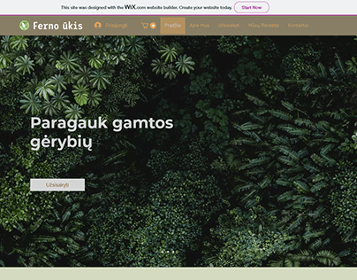 Website project for "ferno ūkis"
