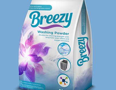 Breezy, Packaging design, washing powder