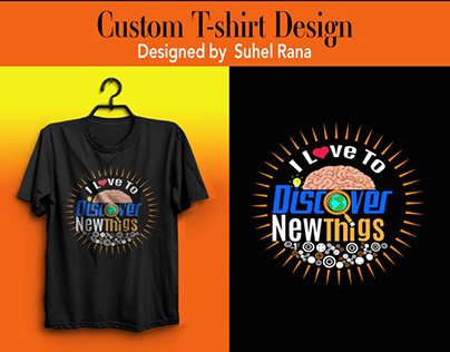Custom T-shirt Design With Free PSD Mockup