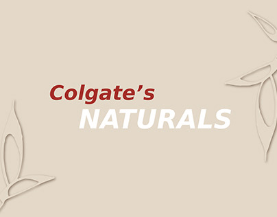 Colgate's Naturals - Sustainable Packaging