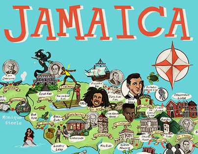 Return of the Map: Illustrated Map of Jamaica V2