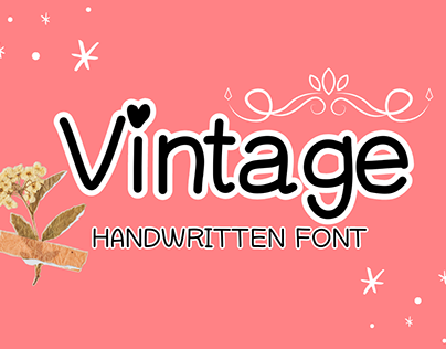 VINTAGE | Handwritten font