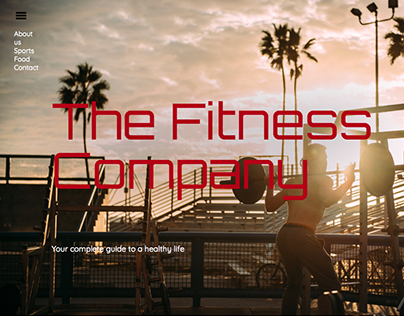 My first HTML & CSS Website: The Fitness Company