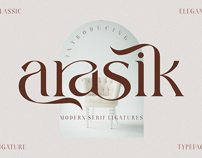 arasik _ modern serif ligatures