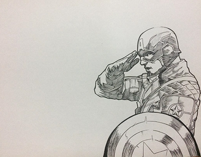 Captain America Drawing
