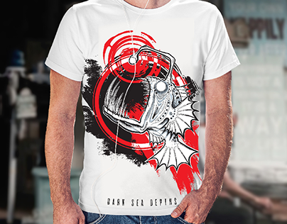 T-shirt design - Dark sea