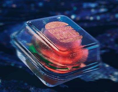 Transparent Burger Box
