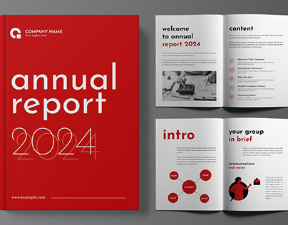 Business Annual Report Brochure Design Template