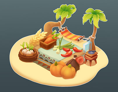 Tropical shop\Game environment