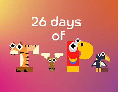 26 Days of Type | Animals | Alphabet