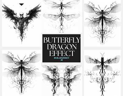 Butterfly Smoke Effect - Midjourney AI