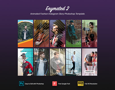 Project thumbnail - Enymated 2 - Fashion Instagram Story Photoshop Template