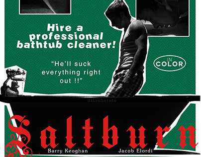 Saltburn (2023) - Fan made Retro Movie Poster