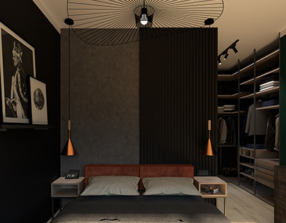 Design of a private space - industrial interior