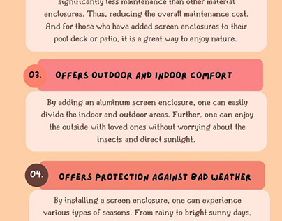 The Benefits Of Installing aluminum screen enclosure
