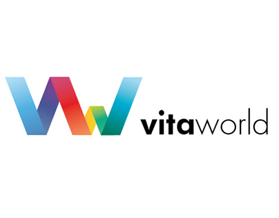 VitaWorld logo polygonal