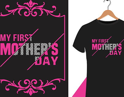Happy Mother's Day T-shirt Design.