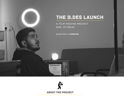 The B.Des Launch Video- A Film Making Project