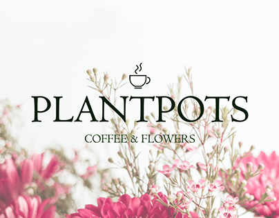 Plantpots - Coffee and flower shop brand identity
