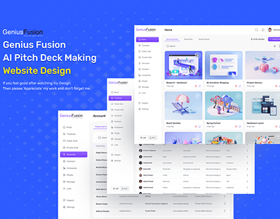 AI Platform Genius Fusion | UI/UX | Web Design