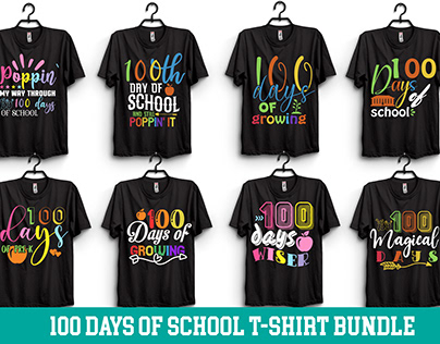 100 Days of School T-Shirt Bundle