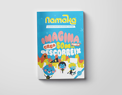 Revista Infantil Namaka: portada e infografía