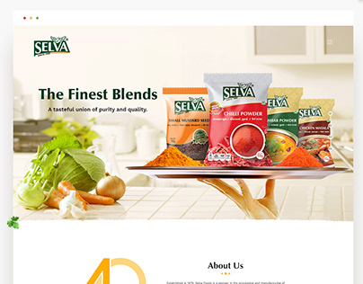 Selva Foods - Website Design