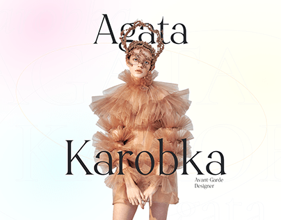 Projectminiatuur - AGATA KAROBKA. Website & Shop Concept.