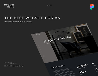 The best website for an interior design studio
