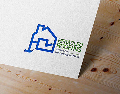 Heracleo Roofing Company Logo Design
