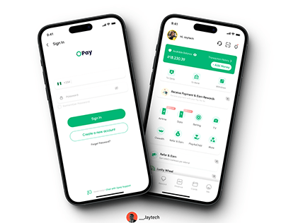 Opay Fintech Mobile Ui Design
