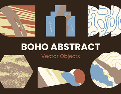Boho Abstract Vector Objects