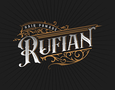 Rufian Logo - Hair Pomade & packaging