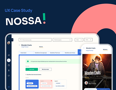 Project thumbnail - UX Case Study- NOSSA! Event Management App
