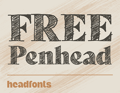 FREE Penhead - Pencil Sketch Font