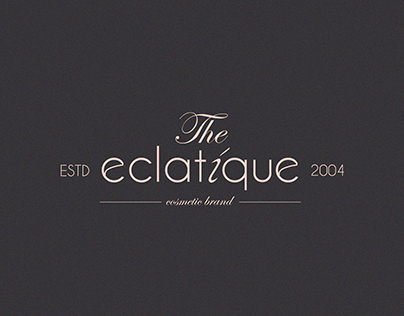 The eclatique/ identity for the cosmetic brand