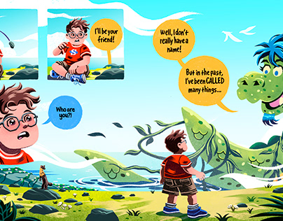 My Pet Nessy Picture Book Spread