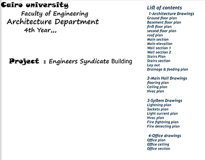 Working Project- Engineers Syndicate Building