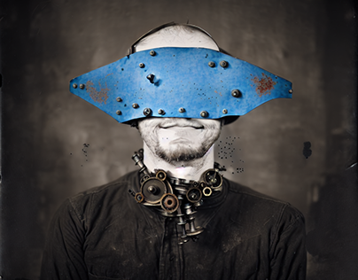 The blue iron mask
