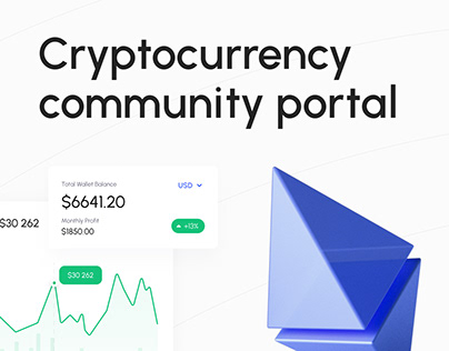 Design fot cryptocurrency portal