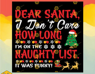 How Long I’m On The Naughty List It Was Funny Svg