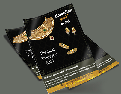 Jewelry flyer design