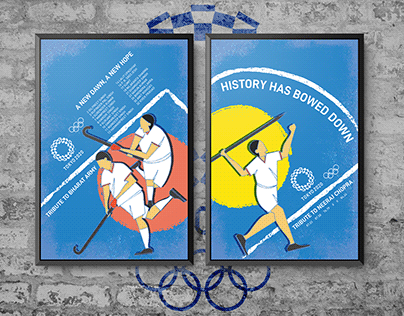 India at Tokyo 2020 Olympic Poster Design