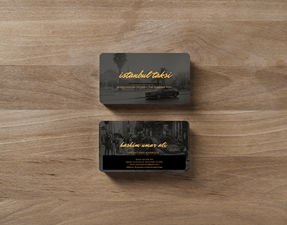 Istanbul Taksi, Luxury Taxi, Business Card Design